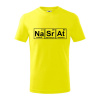 Periodická tabulka - Nasrat - Tričko detské bavlnené - 122 cm/6 rokov ( Citrónová )