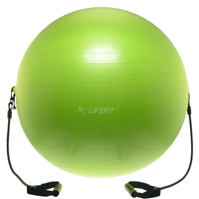 Gymnastická lopta s expanderom LIFEFIT Gymball EXPAND 65 cm