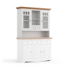 PROXIMA.store - Rustikálny kredenc - nadstavec na komodu 2S.2 - BELLUNO ELEGANTE FARBA: biela - dub