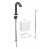 Geberit Piave Elektronický umývadlový ventil, sieťové napájanie, easy to clean, matná čierna 116.161.14.1