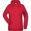 James & Nicholson Mikina JN 795 s kapucí, dámská COT02079500405-red 2XL Červená