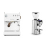 Ascaso Steel DUO PID, White&Wood + Rocket Espresso SUPER FAUSTO, chrome