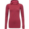 Dámský bezešvý pulovr s kapucí KLIMATEX Herron Seamless vínová Velikost: S/M