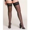 Dámske samodržiace pančuchy Gabriella Plus size Calze hold ups 15 DEN, 4XL/5XL, Nero