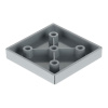 Poliplast Plastová nožička 10 mm 60x60 / Lesklý chróm 10 mm