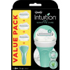 Dámsky holiaci strojček WILKINSON Intuition Naturals Sensitive holiaci strojček + 3 náhradné hlavice (4027800407132)