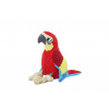 UNIQ PETS PLYŠOVÁ HRAČKA PRE PSOV SQUEAKIES veľký papagáj s uzlami a pišťalkou 16x10x30cm
