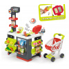 Smoby Supermarket šedozelený