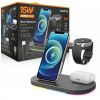 Aligator Stanica Smart Station S s bezdrôtovým nabíjaním 3v1, 15W (AS04BK)