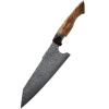 IZMAEL Damaškový kuchynský nôž Yunari Kiritsuke/Hnedá 18 cm