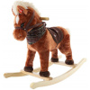 Hojdací koník so zvukmi - hnedý