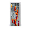 Samolepiace fototapety na dvere pole mak 75x205