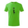 Yoga strom - Tričko detské bavlnené - 146 cm/10 rokov ( Apple Green )