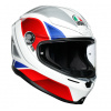 Prilba AGV K6 Hyphen White Red Blue Veľkosť: XS (53-54 cm)