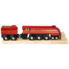 Bigjigs Rail replika lokomotívy Duchess of Hamilton + 3 koľaje