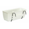 Prosperplast RATOLLA P Truhlík s podmiskou 38,6x15,4x14,2cm ratan bílá DRL400Pb