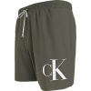 Pánske plavky MEDIUM DRAWSTRING KM0KM01003 LDY olivovo zelená - Calvin Klein XXL