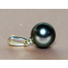 Prívesok s čiernou tahitskou perlou TPAAAZGC