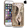 SHENGO Silikónové Púzdro Diamond Swan pre Apple iPhone - Zlaté (8 Plus, 8, 7 Plus, 7, SE 2020, 6s Plus, 6 Plus, SE, 5s, 5) iPhone: 6s Plus, 6 Plus