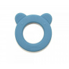 Petite&Mars Hryzačka silikónová s hrkálkou Beary Petrol Blue 0m+