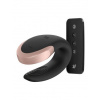 Nabíjací, vodotesný smart párový vibrátor Satisfyer Double Love čierny