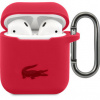 Lacoste Liquid Silicone Glossy Printing Logo puzdro pre Apple Airpods 1/2 LCA2SR