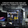 Corsair 9000D RGB AIRFLOW - Super full tower - SSI EEB - Bočný panel s oknom (tvrdené sklo)