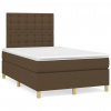 Box spring postel s matrací tmavě hnědá 120x190 cm textil 3269961