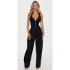 Čierny bavlnený overal so širokými barrel nohavicami #Veľkosť S Farba Čierna