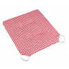 Bellatex Sedák hladký Ulla 40x40 cm na suchý zip Kostička červená