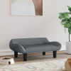 vidaXL Pelech pre psa tmavosivý 70x40x24 cm zamat - Sivá - 160136-173322
