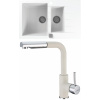 Set Alveus (dřez Cadit 70 White 11 + baterie Siros White 11) SETA25143