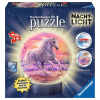 RAVENSBURGER 3D Svietiaci puzzleball Kôň na pláži 72 dielikov