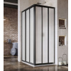 RAVAK SUPERNOVA ASRV3 80cm dvere do kombinácie / sprchový kút rohový, profil čierny, plast pearl, 15V403R211