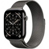 Apple Watch Series 11 GPS+Cellular 46mm Bridlicovo šedé titánové telo - Bridlicovo šedý milánsky ťah S/M / 130-180 mm