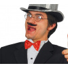 Červený motýlik trblietavý 11cm