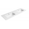 GSI PURA keramické dvojumývadlo Slim 142x46cm, biela ExtraGlaze 8889111