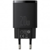 Baseus CCXJ-B01 Compact Quick Nabíječka USB/USB-C 20W Black 6953156207233