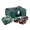 Metabo Súprava 3x akumulátor 18 V, 5,5 Ah LiHD + nabíjačka ASC 685069000