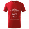 Detské tričko s potlačou Červená 6 let (122cm)