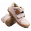 Jarné Dievčenské Topánky Poltopánky Barefoot Ameko Púdrové Hviezdičky 33