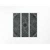 drevko Viacdielna mandala na stenu Unikát Rozmer obrazu: 133 x 132 cm, Farba dekorácie: Čierna