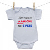 Boodyy Body s krátkym rukávom Mám najlepšiu mamičku na svete 80 (9-12 mesiacov)