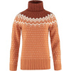 FJÄLLRÄVEN Övik Knit Roller Neck W Desert Brown-Autumn Leaf - XL