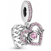 PANDORA Moments Passions 799402C01 Visiaci, Srdce a mamička (Ag 925/1000, 3,2 g)