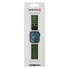 Remienok SWISSTEN Sport pre Apple Watch 41 mm / 40 mm / 38 mm - silikónový - čierny / zelený