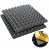 Veles-X Acoustic Pyramids Self-Adhesive 50 x 50 x 5 cm Anthracite Absorpčný penový panel