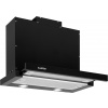 Klarstein Mariana - Plochý digestor, EEK C, recirkulácia vzduchu a odsávanie vzduchu, LED osvetlenie, tlačidlá, digestor pod skrinku, 500 m³/h, 60 cm, čierny