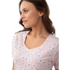 Bavlnená nočná košeľa Luna 284 4XL - Ružová / 4XL