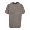 BRAVE SOAR - HEAVY ACID WASHED TEE - asphalt S